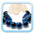 Yeux de sécurité Safety eyes - 9mm Bleu Blue - FROGandTOAD Créations